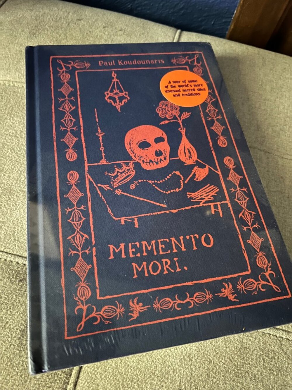 Memento Mori Illustrated Hardcover Book - Navy & Copper